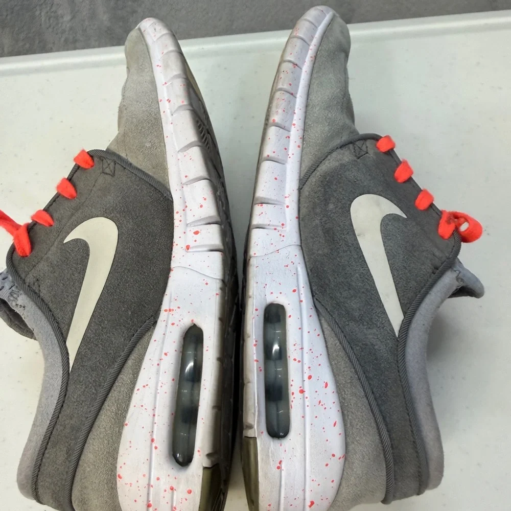 Mens Nike SB Stefan Janoski Max Wolf Grey and White Sneakers Size 8.5